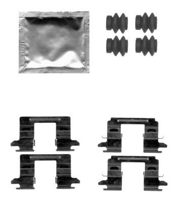 HELLA PAGID Lisakomplekt, ketaspiduriklotsid 8DZ 355 205-201